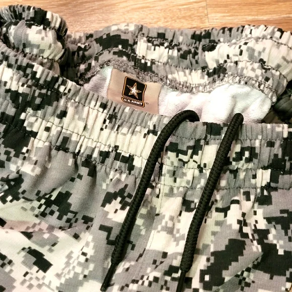 U.S. Army Shorts Camo Drawstring French Terry-Pockets - Picture 6 of 6